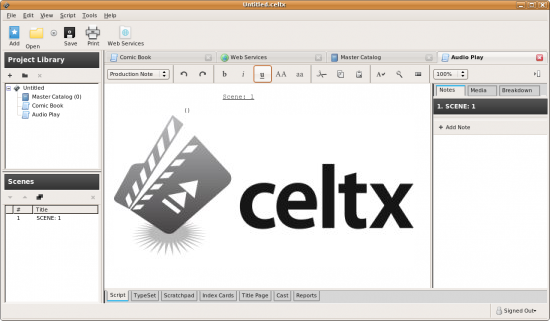Awesome Resources for Creative Writing: Celtx