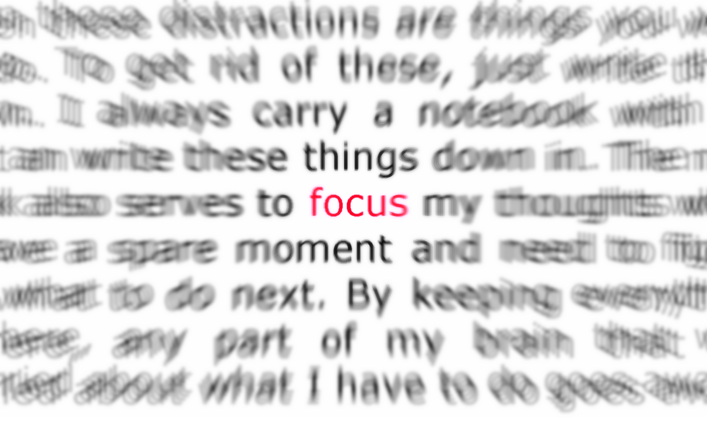 Writing Has Taught Me Focus