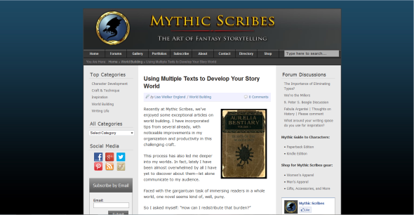 Awesome Resources for Creative Writing: Mythic Scribes